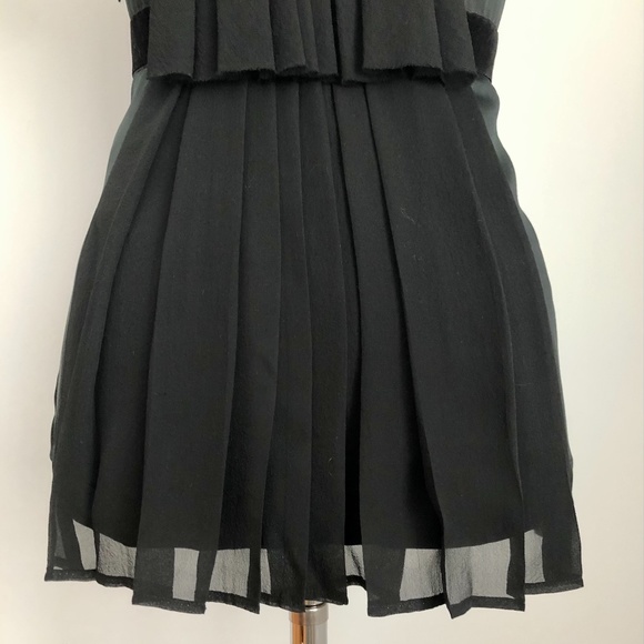 NWT BCBG Black Silk/Lace Cap Sleeve Party-Top - Picture 13 of 16